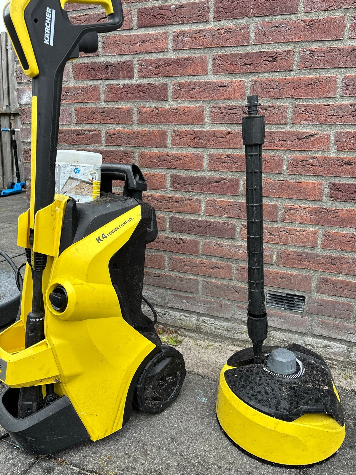 Karcher K4 Hogedrukreiniger (slang defect), Tuin en Terras, Hogedrukreinigers, Ophalen, Gebruikt, Elektrisch