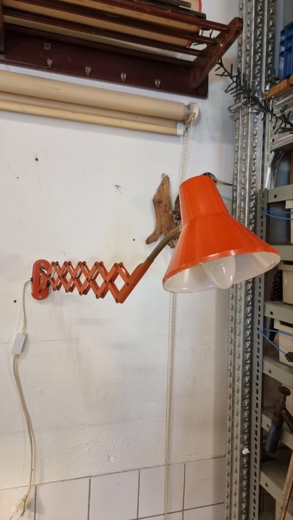 Vintage schaarlamp Hala zeist jaren 50 60, Ophalen, Gebruikt, ,, ,