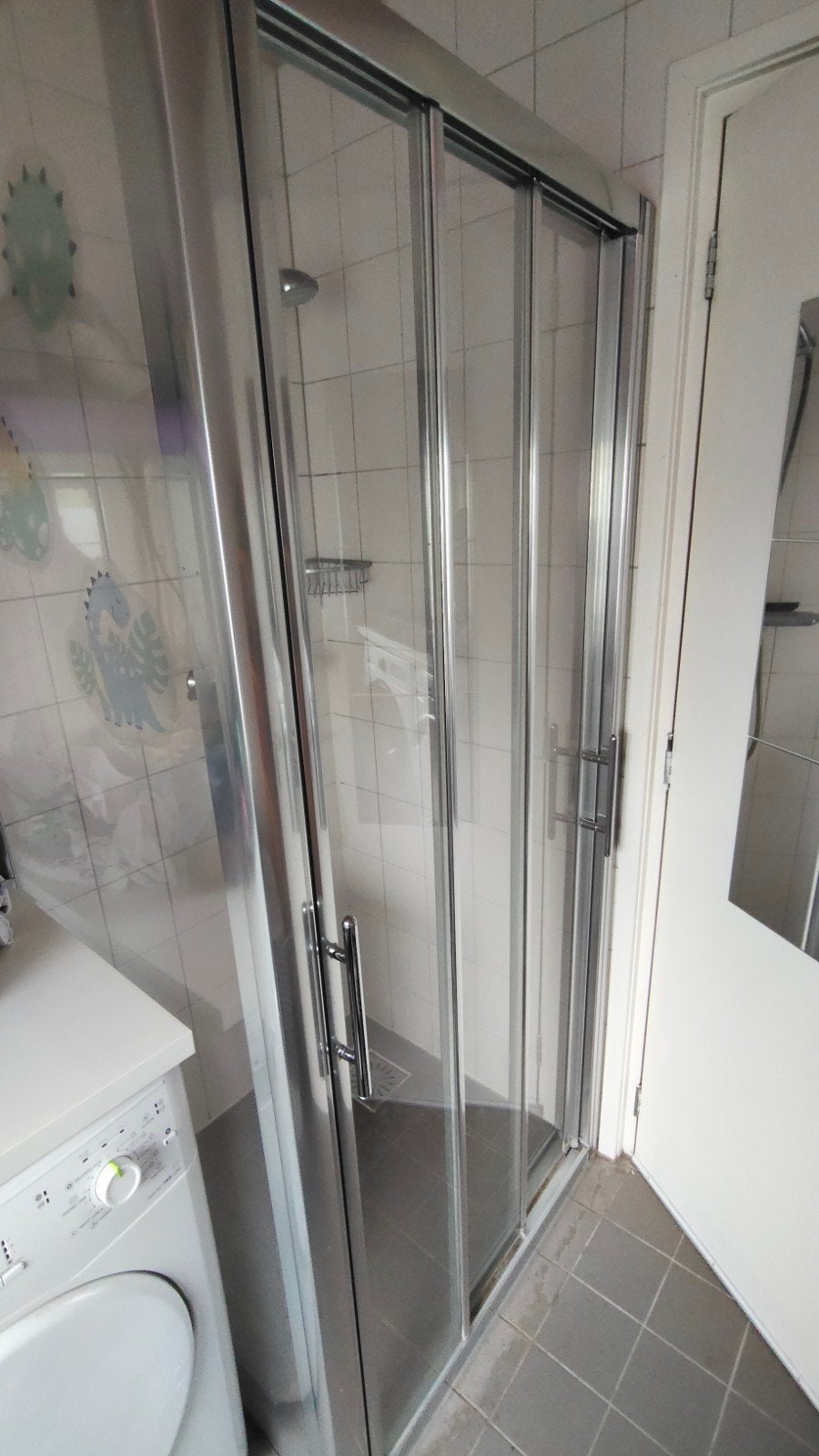 Douchecabine met 3 schuifdeuren (86x82 cm), Ophalen, Douche
