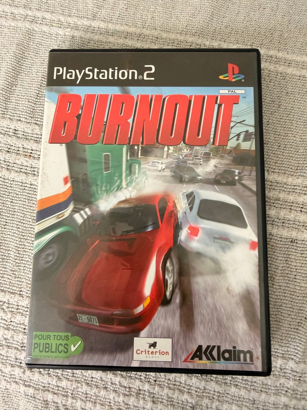 Burnout PlayStation 2 - Racegame vol actie en crashes, Gebruikt, 1 speler, Racen en Vliegen, Ophalen of Verzenden