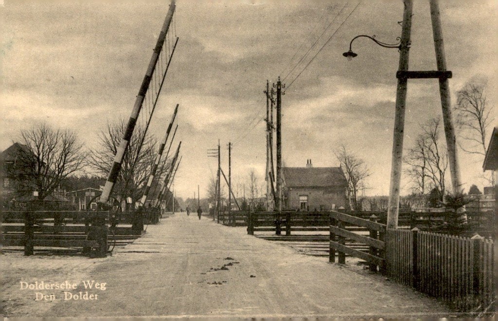Den Dolder Doldersche weg bij de spoorwegovergang #876, Ophalen of Verzenden, Voor 1920, Ongelopen, Utrecht