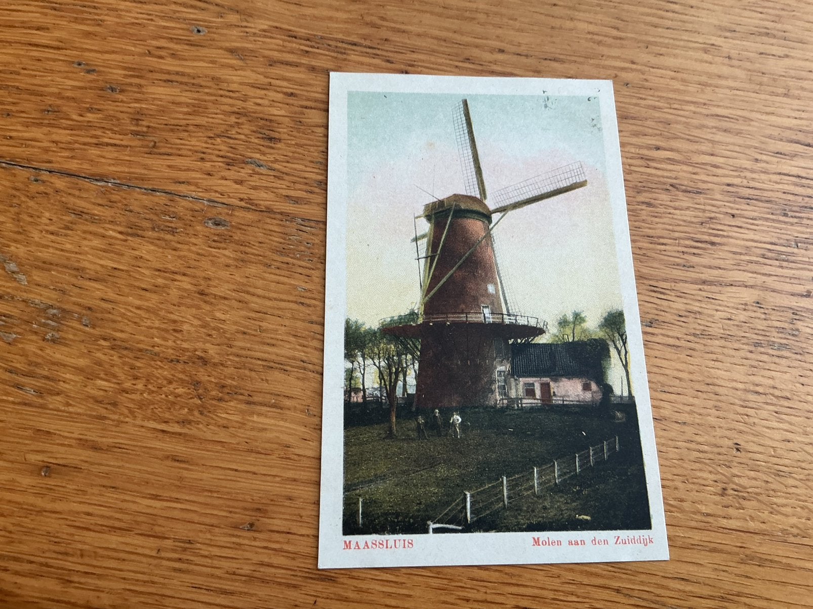 V42 Maassluis molen aan den Zuiddijk, Ophalen of Verzenden, Voor 1920, Zuid-Holland