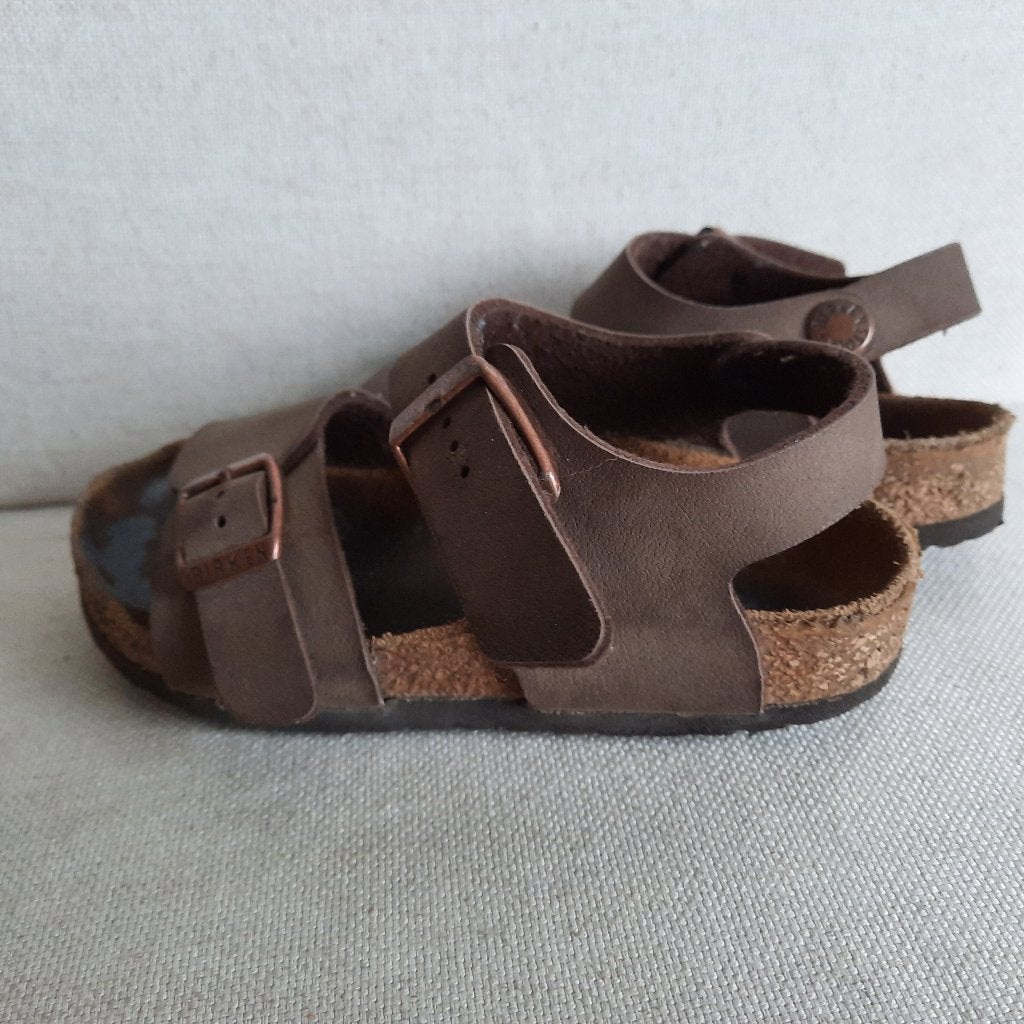 Birkenstock sandalen donker bruin maat 29, Meisje, Overige typen, Ophalen of Verzenden, Zo goed als nieuw