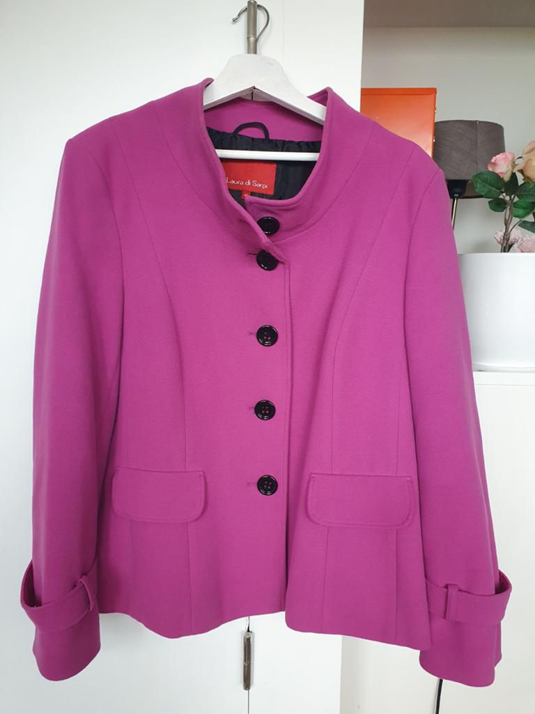 Laura di Sarpi fuchsia jasje maat 44, Maat 42/44 (L), Ophalen of Verzenden, Zo goed als nieuw, Roze