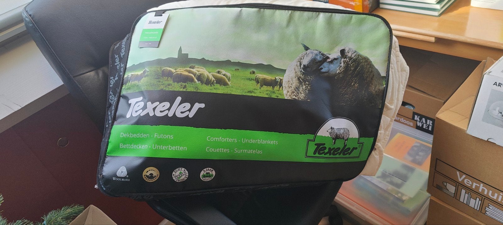 Texeler dekbed - Echt Texels Product, Huis en Inrichting, Ophalen, Wit, Deken of Dekbed, Nieuw