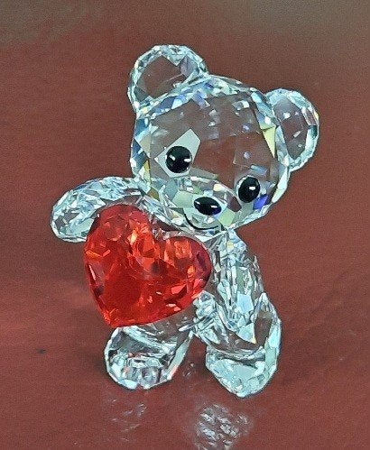 Swarovski kris beer een hart voor jou, Verzamelen, Swarovski, Ophalen of Verzenden, Zo goed als nieuw, Figuurtje