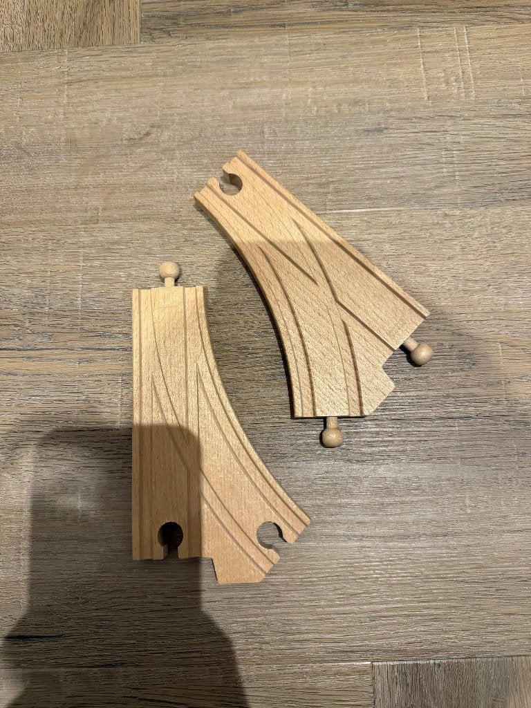 Heel goed 2 Brio houten trein vintage spoor wissel set 33346, Ophalen of Verzenden, Zo goed als nieuw