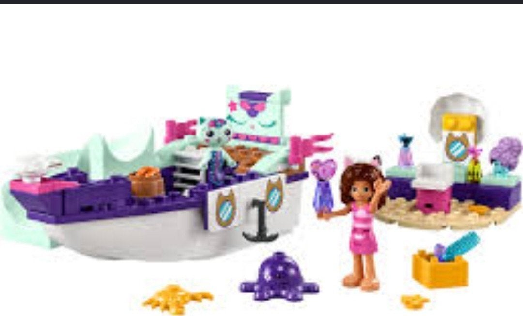 Groot Gabby's Dollhouse LEGO pakket met dozen en boekjes, Ophalen of Verzenden