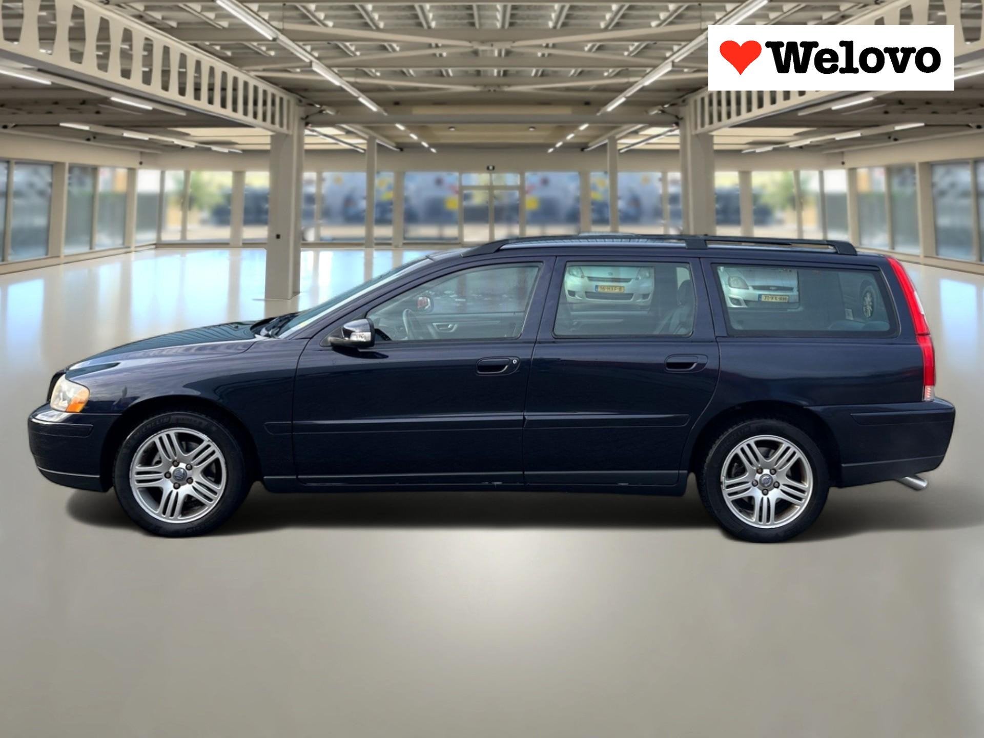 Volvo V70 2.4 Edition Rijklaar+Garantie.., Auto's, Blauw, Leder en Stof, Grijs, 1470 kg