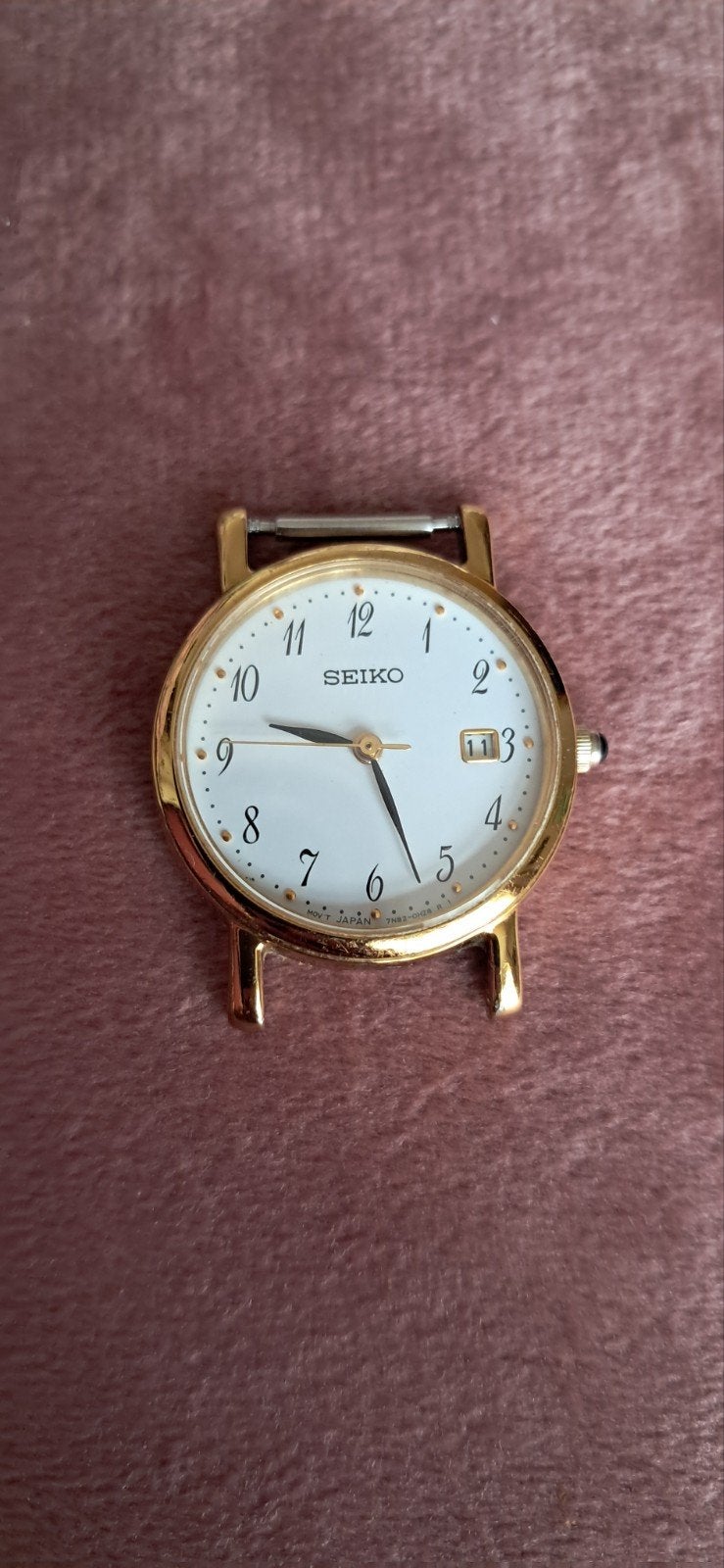 Seiko Dames Horloge Goudkleurig met Saffierglas, Sieraden, Tassen en Uiterlijk, Horloges | Dames, Gebruikt, Polshorloge, Overige materialen