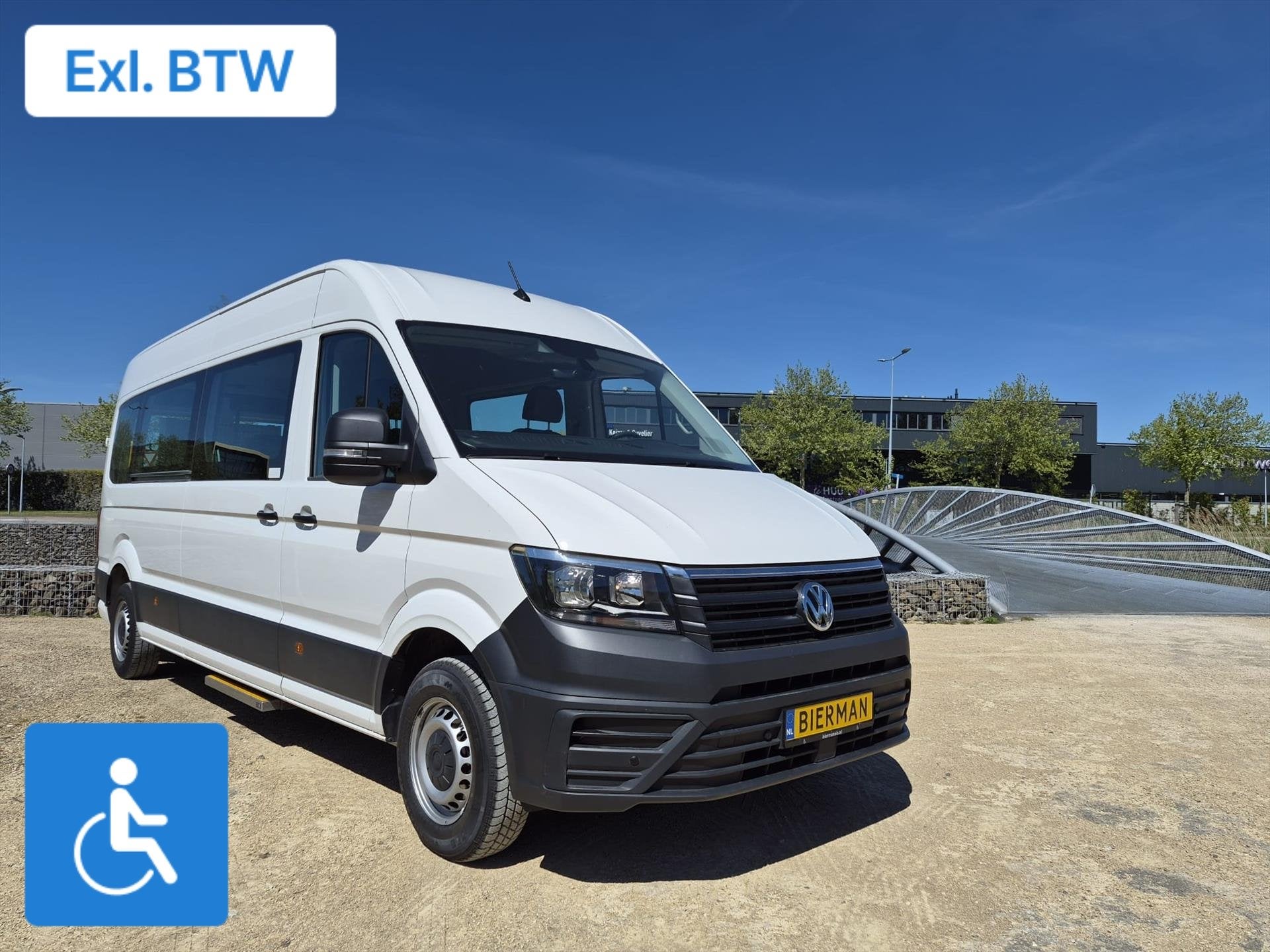 Volkswagen Crafter L4H3 Rolstoelbus Groepsvervoer 8+2, Stof, Gebruikt, 8 stoelen, 4 cilinders