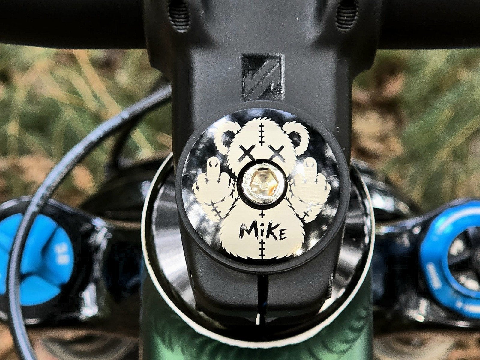 Custom MTB Top Cap – met eigen naam of design, Ophalen of Verzenden, Nieuw, Onbekend