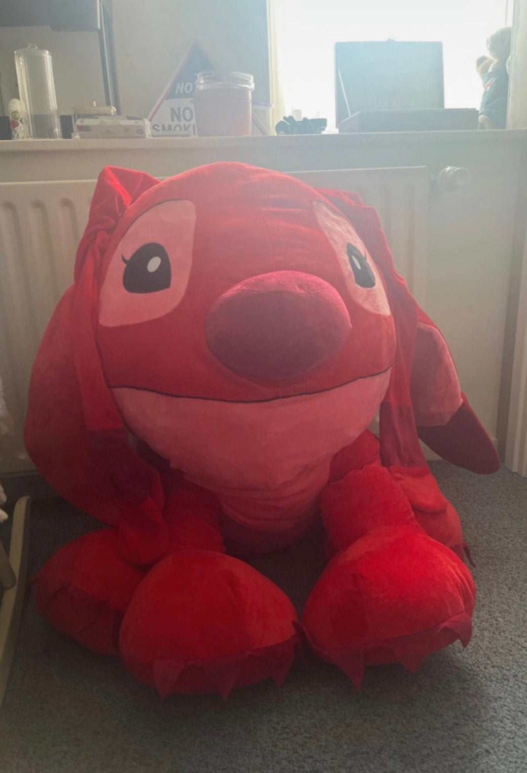 Mega rode stitch knuffel, Ophalen, Zo goed als nieuw, Overige typen