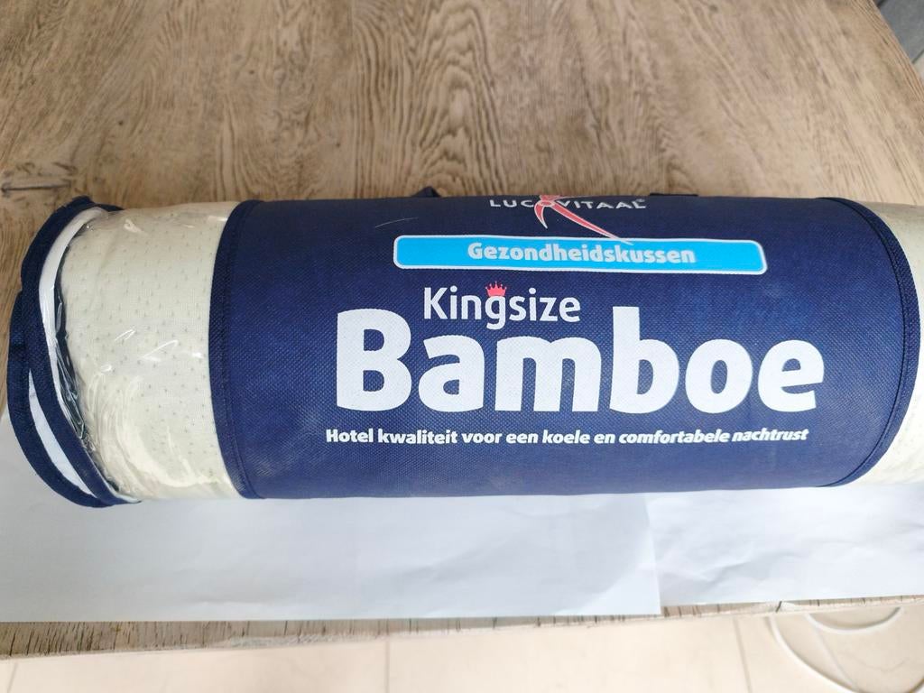 Kingsize Bamboe Gezondheidskussen - NIEUW - Hotelkwaliteit, Ophalen of Verzenden