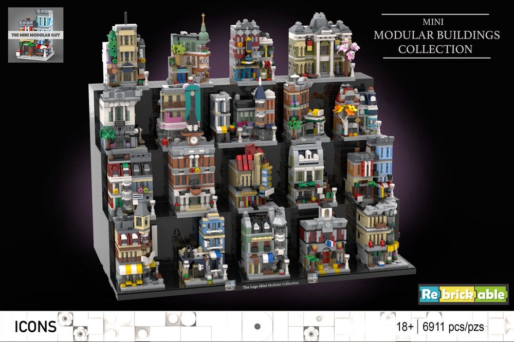 Lego mini modular gebouwen, Ophalen, Zo goed als nieuw, Lego