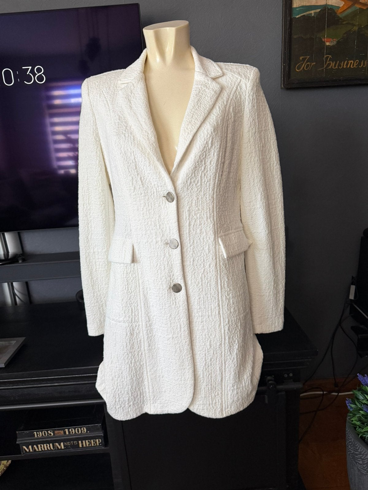 Helena Hart blazer maat M, top staat, Kleding | Dames, Ophalen, Zo goed als nieuw, Maat 38/40 (M), Wit