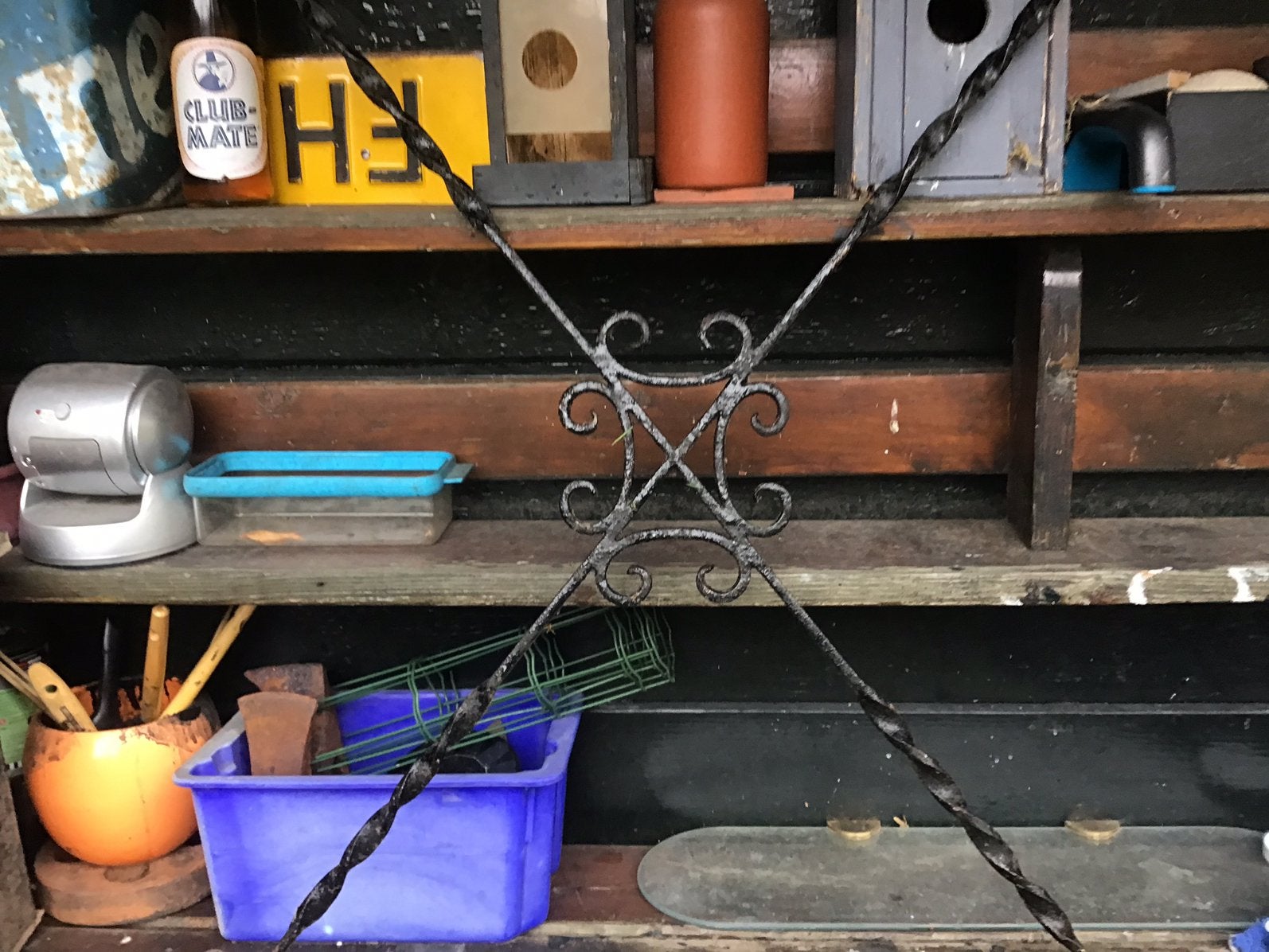 Gietijzeren ornament, Tuin en Terras, Ophalen of Verzenden, Gebruikt