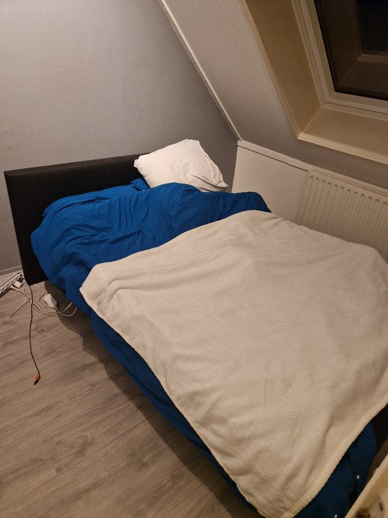 Boxspring bed, Ophalen, Gebruikt, Zwart, Tweepersoons