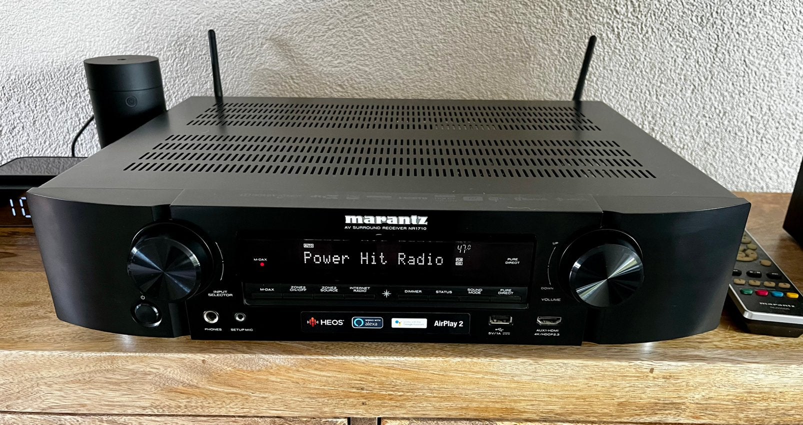 Marantz NR1710 Slimline 7.2 - 4K, HEOS - Als Nieuw!, Audio, Tv en Foto, Versterkers en Receivers, Zo goed als nieuw, 120 watt of meer