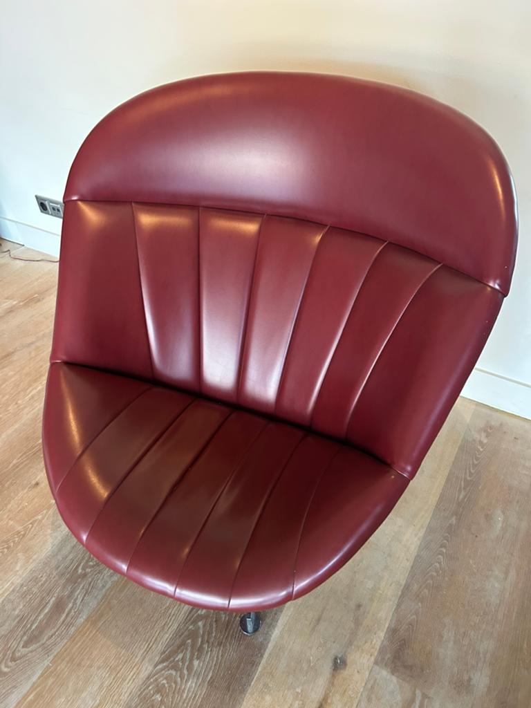 Rudolf Wolf vintage swivel chair Rohe Noordwolde, Gebruikt, Vintage, Ophalen of Verzenden, 75 tot 100 cm