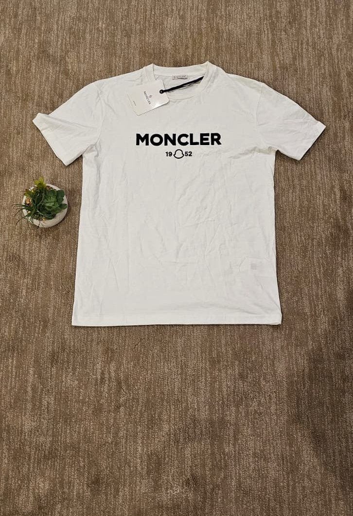Moncler T-Shirt Wit - Maat L, Ophalen, Nieuw, Maat 52/54 (L), Wit