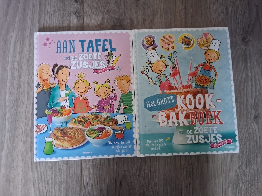 2x De Zoete Zusjes kookboeken – koken & bakken, Ophalen, Zo goed als nieuw, Hanneke de Zoete, Nederland en België