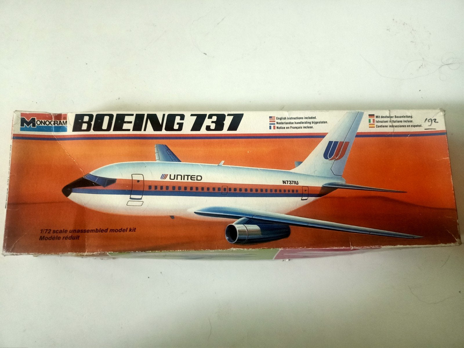 Monogram 1/72 Boeing 737 United Airlines, Ophalen of Verzenden