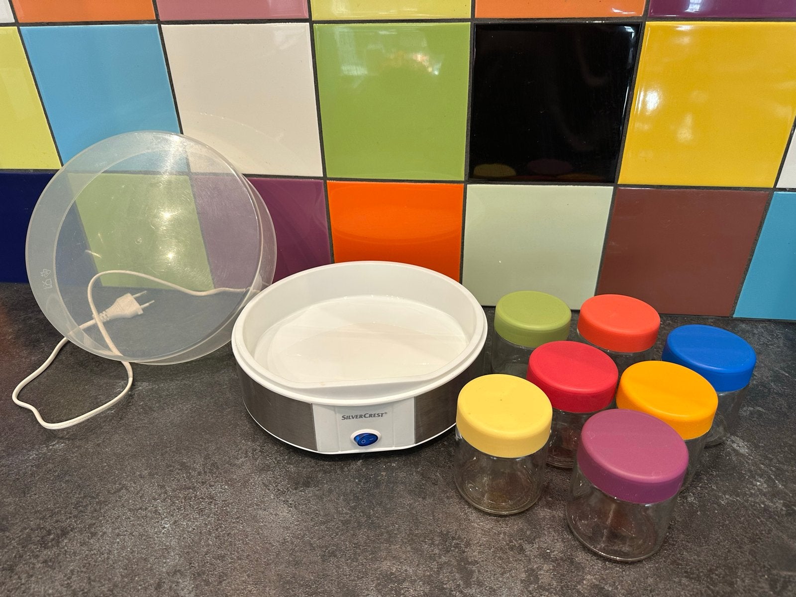 SilverCrest Yoghurtmaker met 6 potjes, Ophalen of Verzenden, Zo goed als nieuw