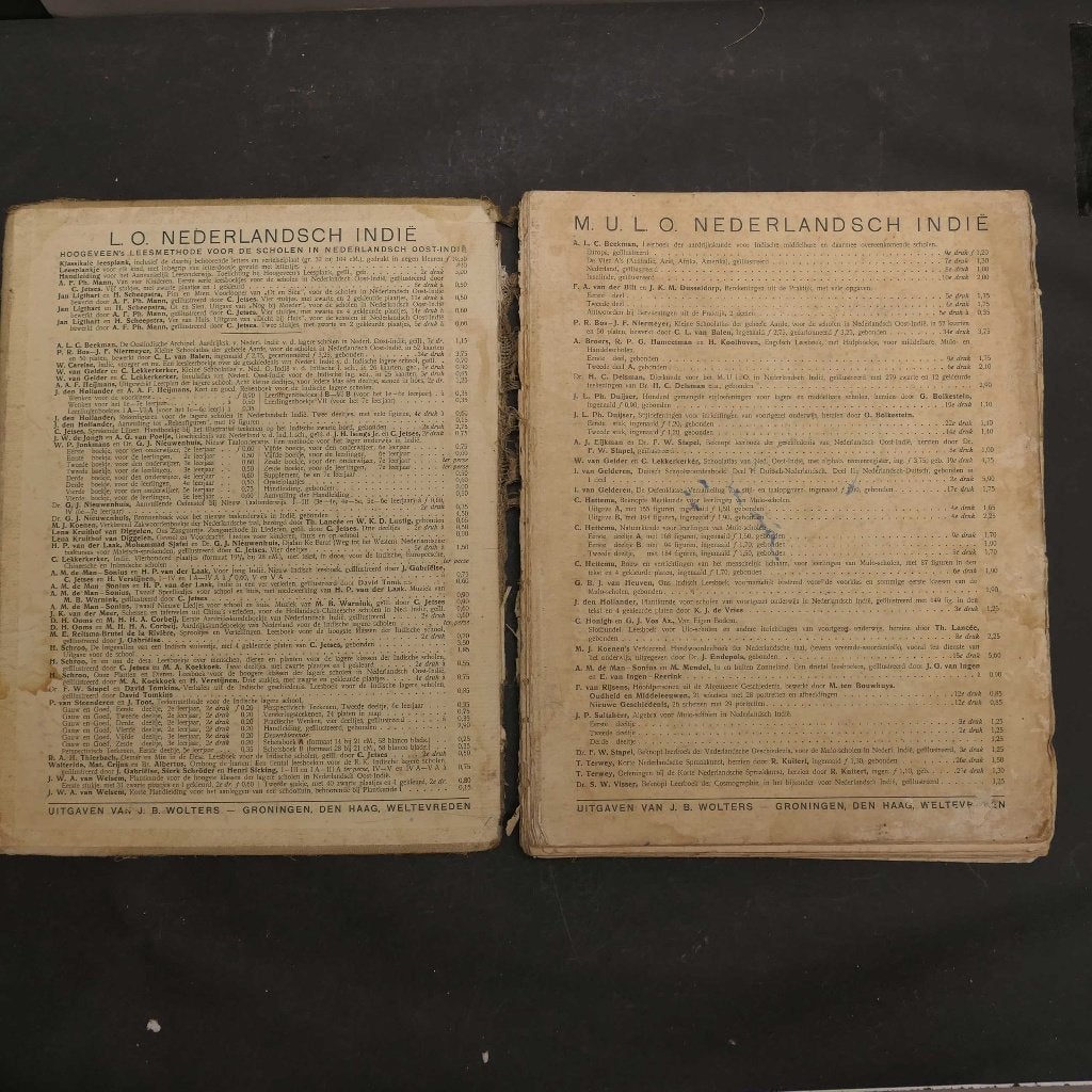Atlas Nederlandsch Oost Indie BU2 NOI school kaarten, Ophalen of Verzenden