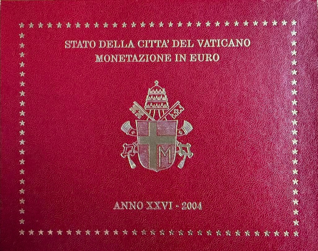 Vaticaan BU jaarset 2004, Ophalen of Verzenden, Vaticaanstad, Overige waardes, Setje
