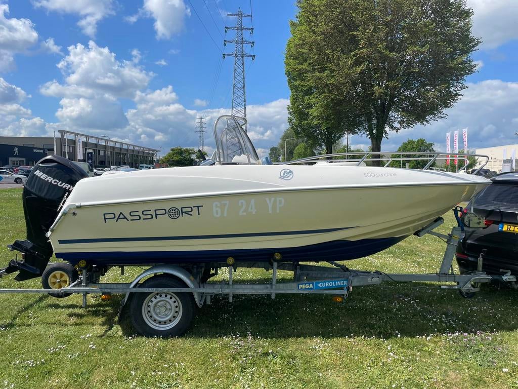 Zeer nette Quicksilver 500 Sunshine + 50 pk Mercury, Ophalen, Zo goed als nieuw, Quicksilver, Buitenboordmotor