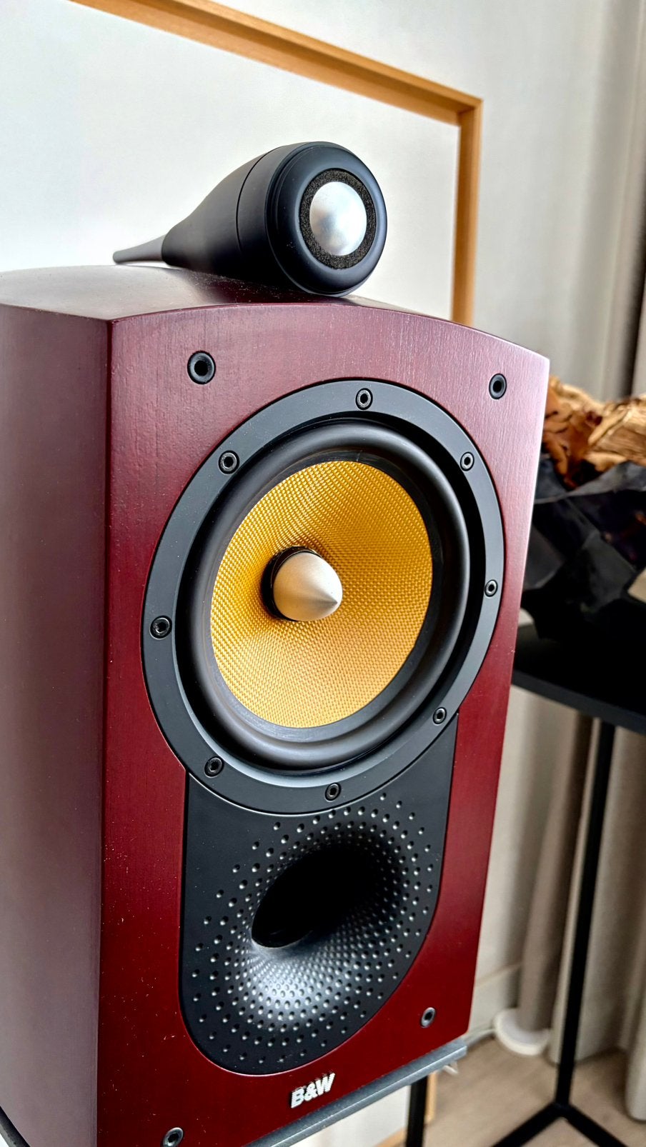 B&W Nautilus 805-bijzondere uitvoering met alu conussen, Ophalen, Zo goed als nieuw, Bowers & Wilkins (B&W)
