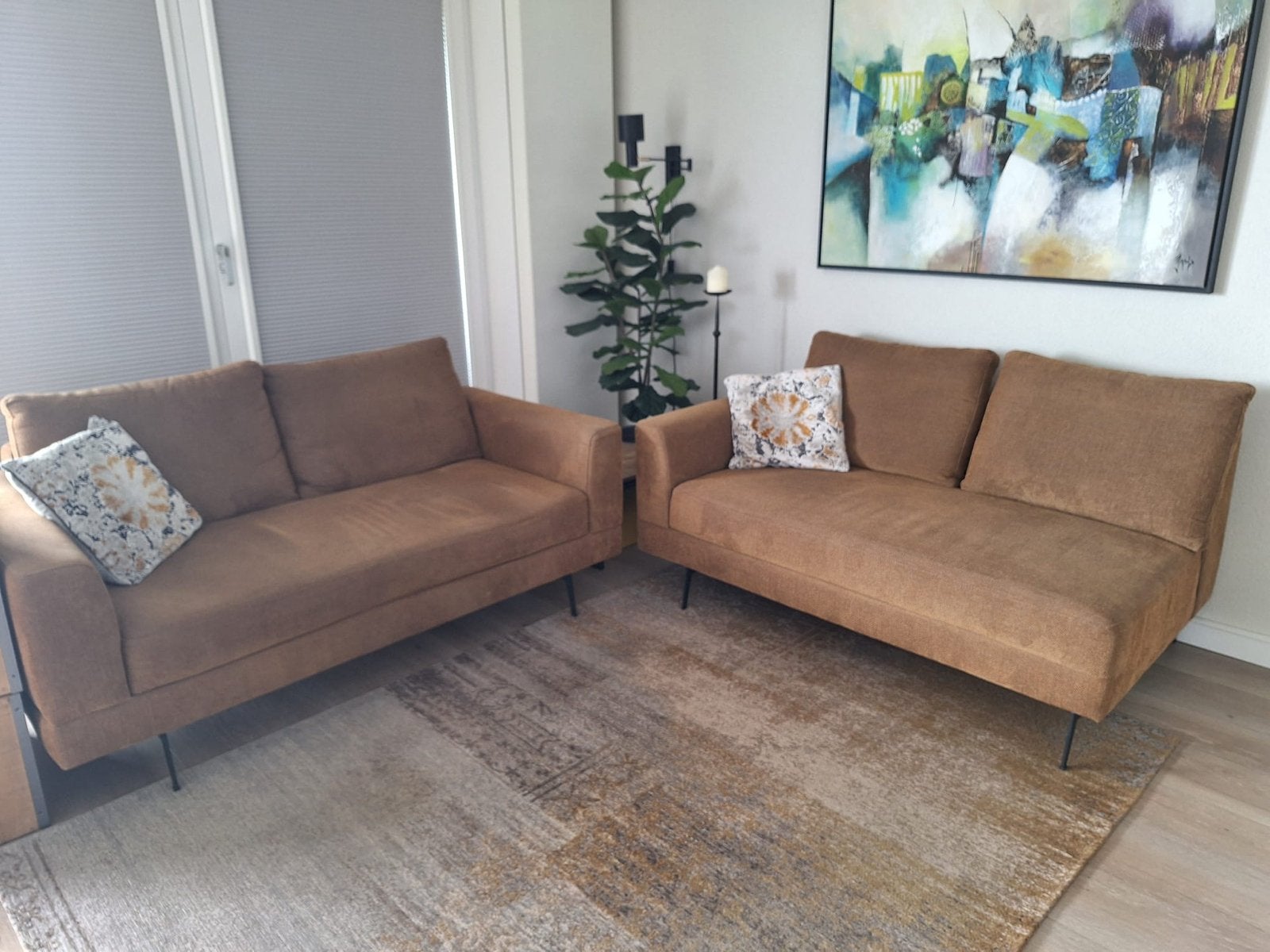 Lucado designbanken 2-delig, Huis en Inrichting, Ophalen, Gebruikt, Driepersoons, 75 tot 100 cm