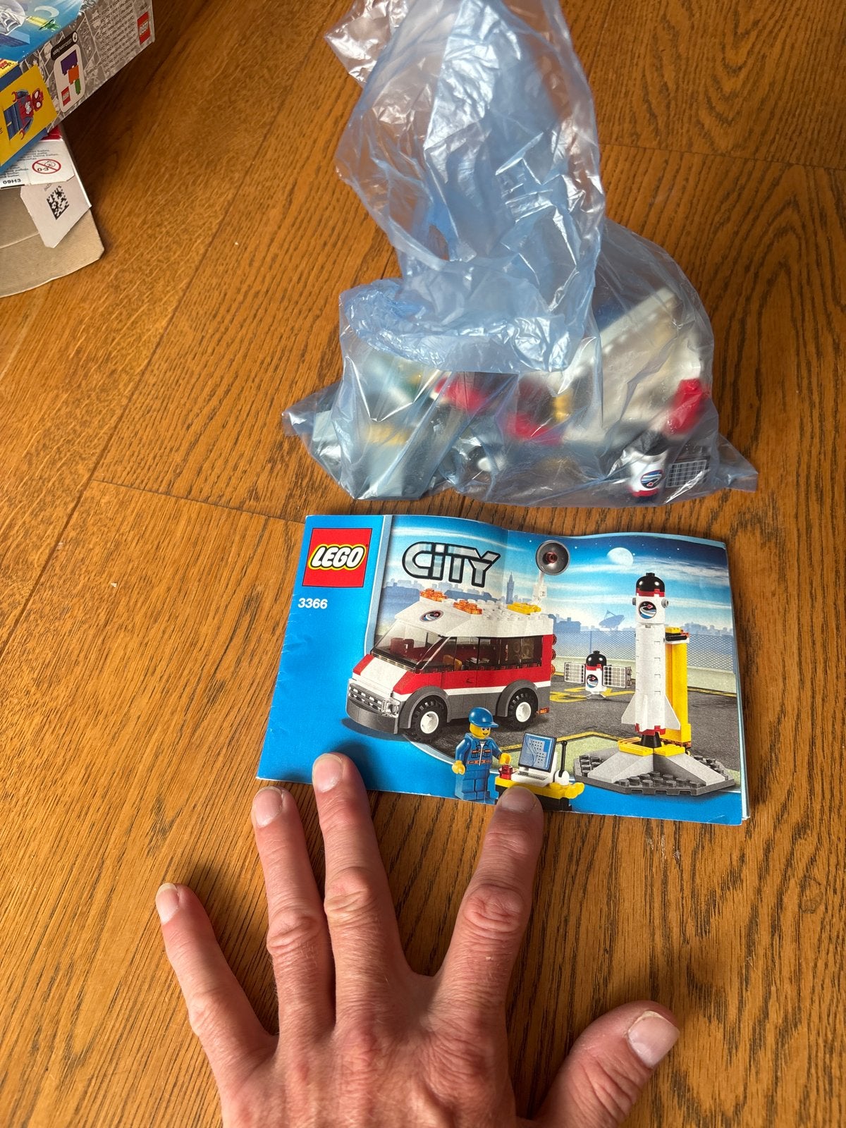 LEGO City 3366 Ruimtevoertuig met raket, Ophalen, Gebruikt