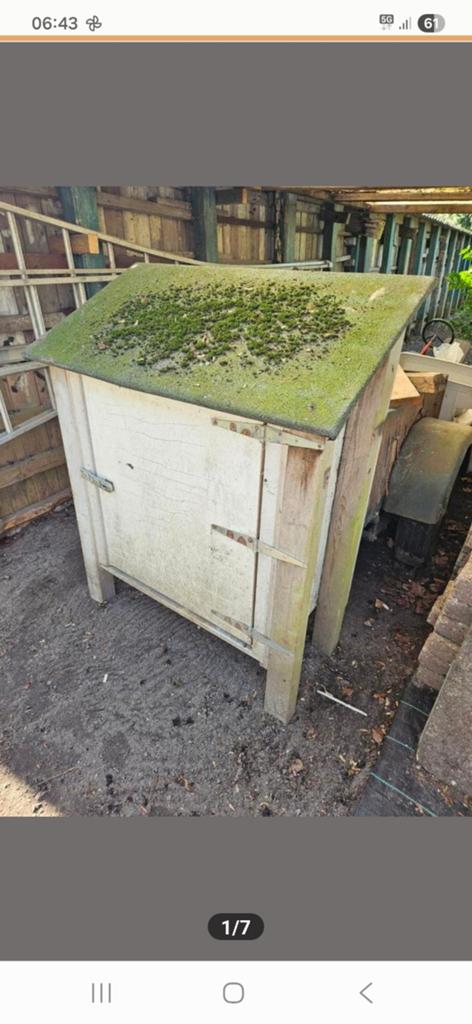 Grondpomp / electriciteits huisje, Tuin en Terras, Ophalen, Hout, Overige typen