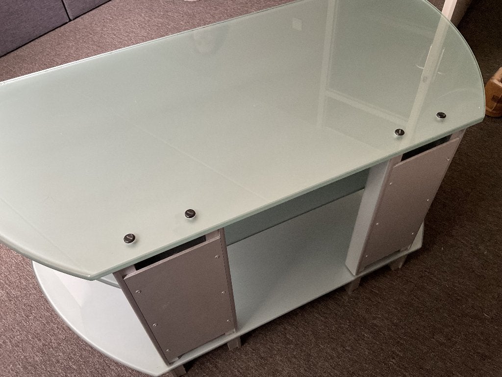 Spectral tv meubel, Ophalen, Gebruikt, 100 tot 150 cm, Glas