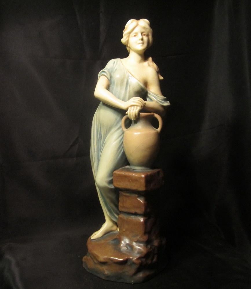 Antieke art nouveau dame Bernard Bloch ca 1900, Amphora, Verzenden