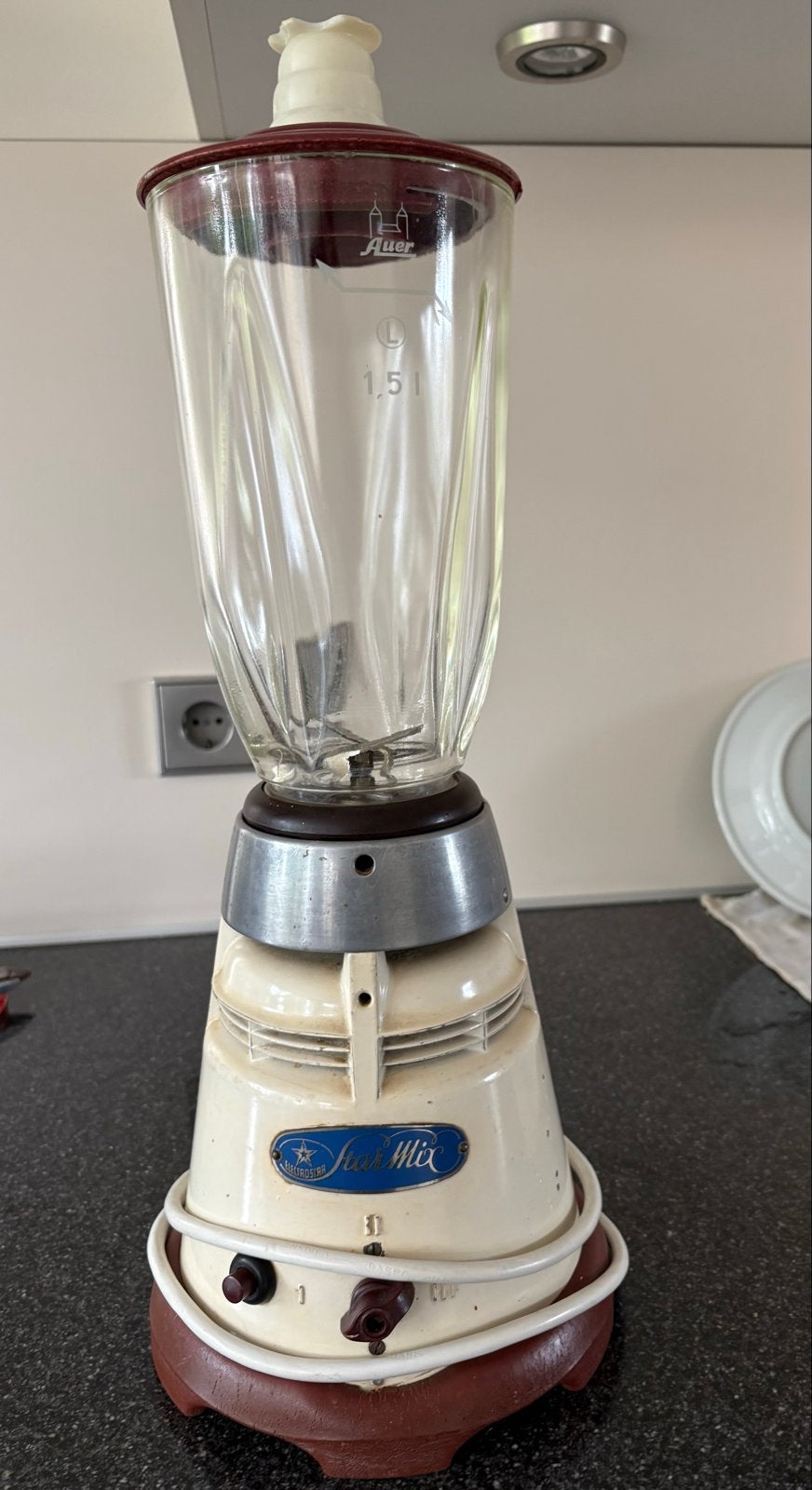 Vintage Star-Mix blender Electrosir, kan 1,5 liter – retro, Ophalen, Gebruikt, Blender