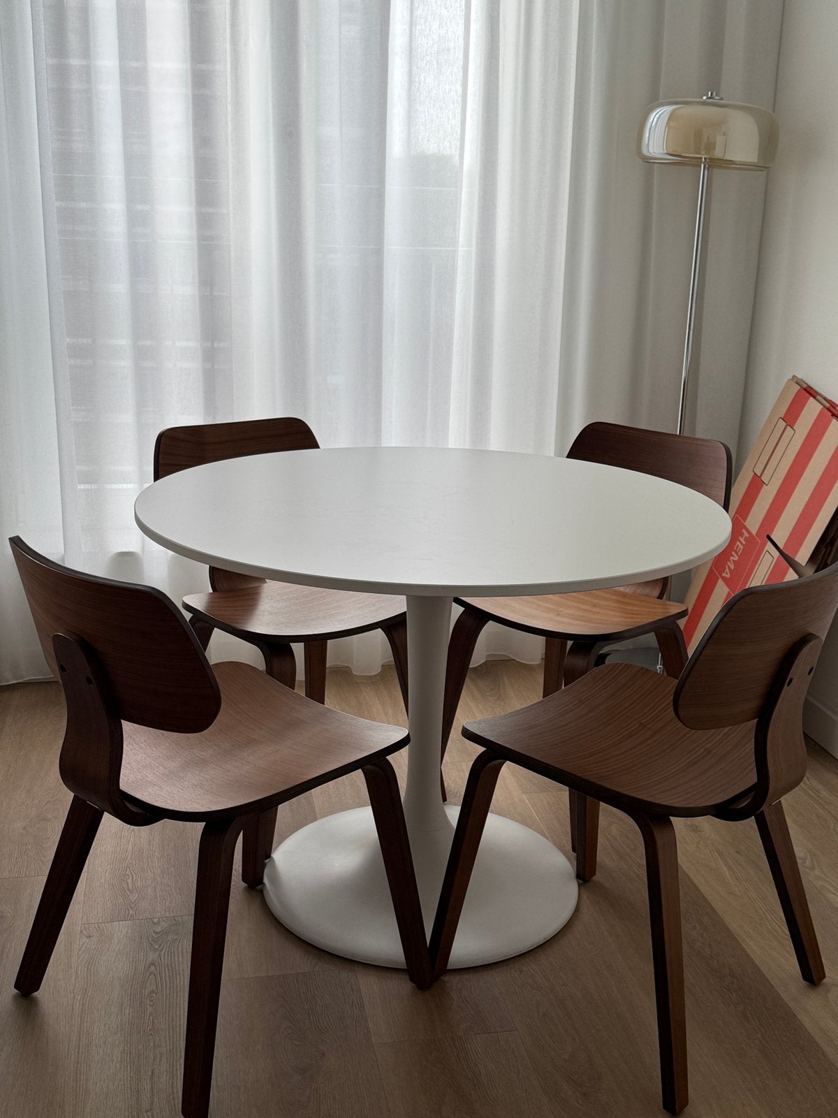 Ikea Docksta eettafel, Ophalen, Zo goed als nieuw, Rechthoekig, 50 tot 100 cm