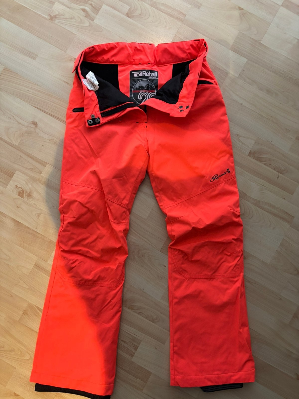 Skibroek oranje, Ophalen of Verzenden, Zo goed als nieuw, Maat 34 (XS) of kleiner, Broek