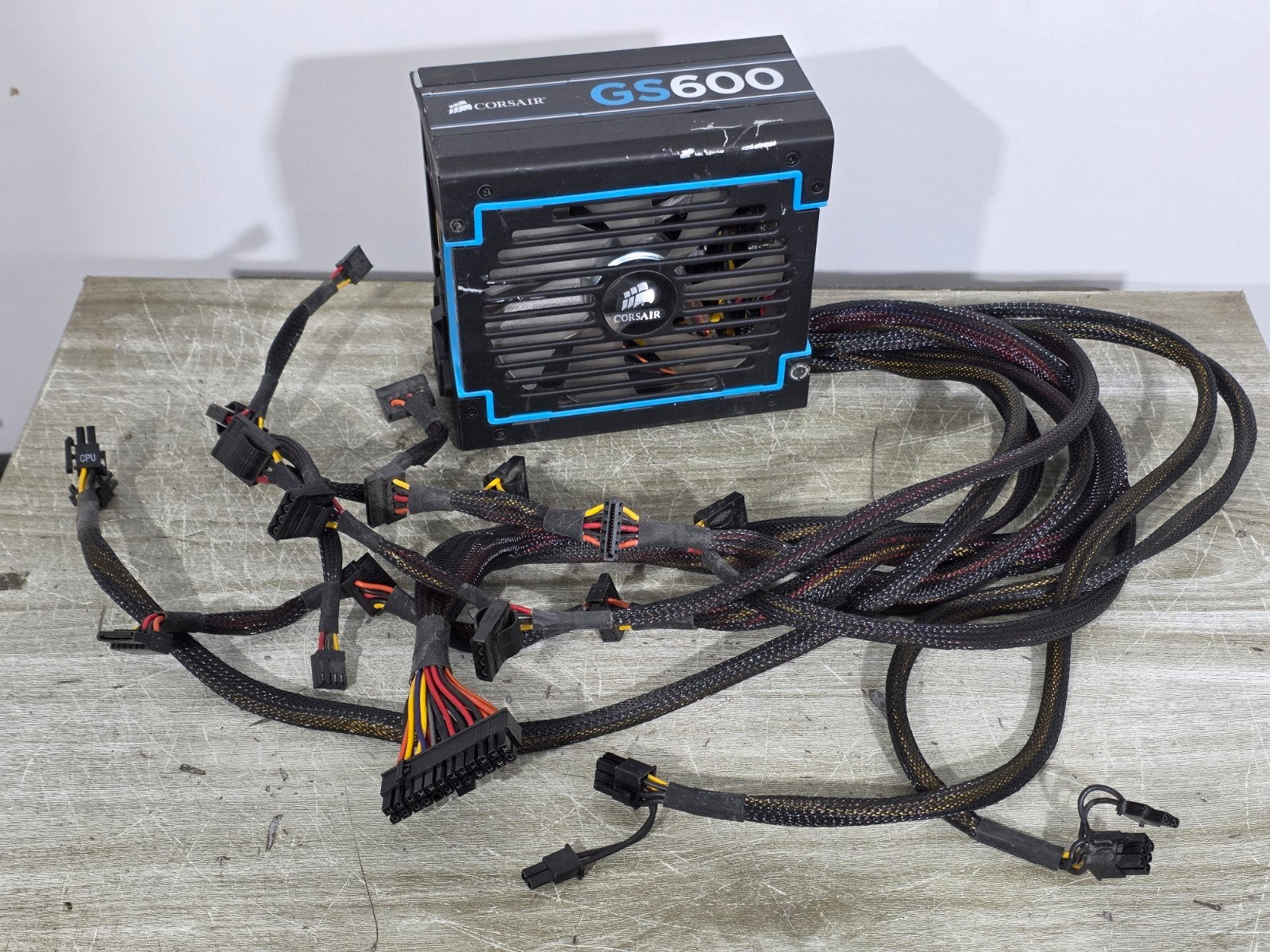 Corsair 600w max voeding psu power supply gs600  75-001181, Gebruikt, ., Ophalen of Verzenden, .
