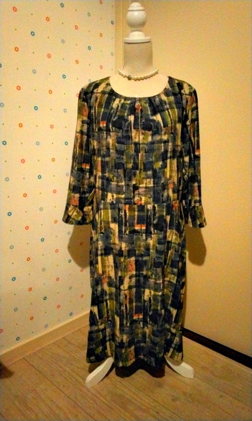Lilytime Jurk Maat 46 - Abstract Patroon, Kleding | Dames, Meerkleurig, Maat 46/48 (XL) of groter, Ophalen of Verzenden, Zo goed als nieuw