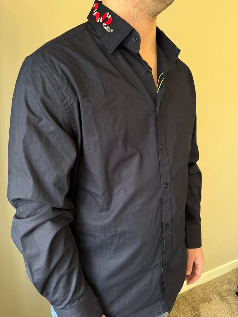 Gucci blouse, Kleding | Heren, Overhemden, Ophalen of Verzenden, Nieuw, Blauw