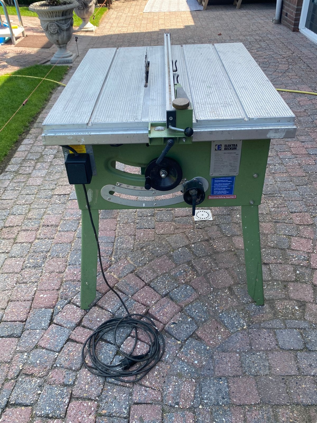 Elektra beckum PK250 zaagtafel, Ophalen, Cirkelzaag, 70 mm of meer, Zo goed als nieuw