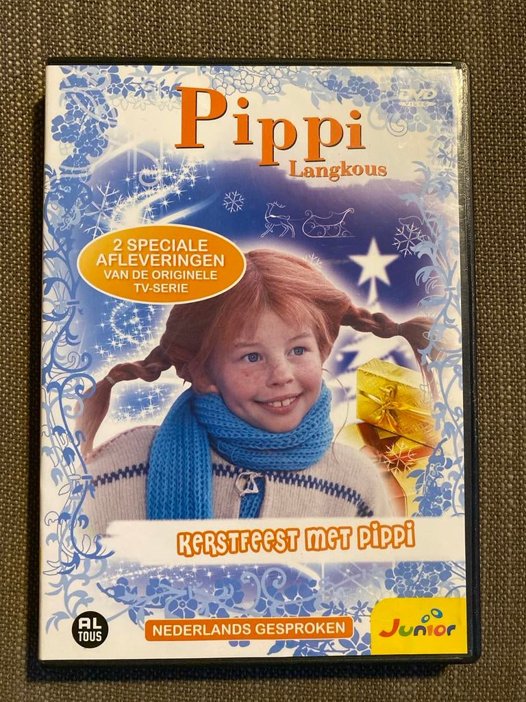 Pippi Langkous - Kerstfeest met Pippi dvd, Avontuur, Alle leeftijden, Ophalen of Verzenden, Zo goed als nieuw