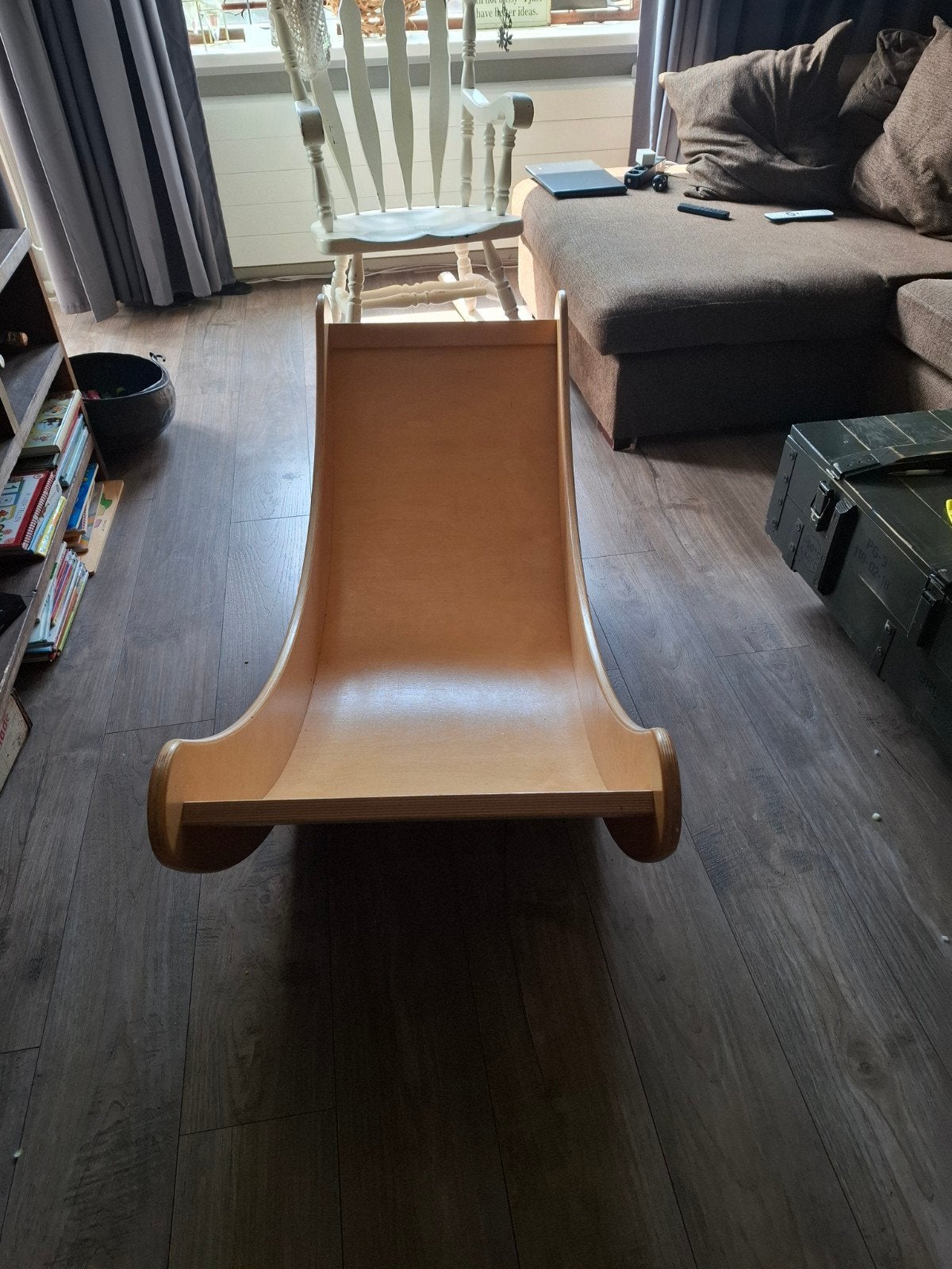 Houten glijbaan voor kinderen - lichte krassen, Ophalen, Gebruikt, Schommel