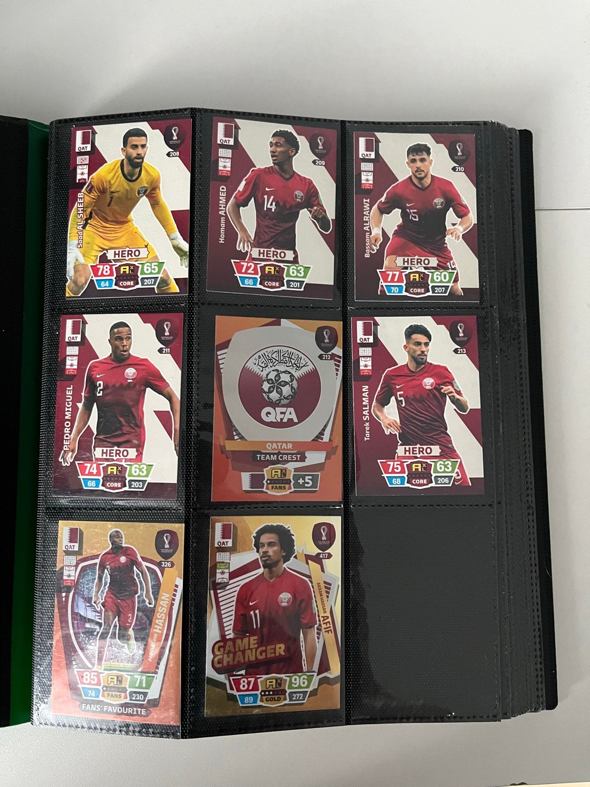 WK 2022 Voetbalkaartjes + Map - Adrenalyn XL, Ophalen of Verzenden, Zo goed als nieuw, Overige sporten, Spelerskaart