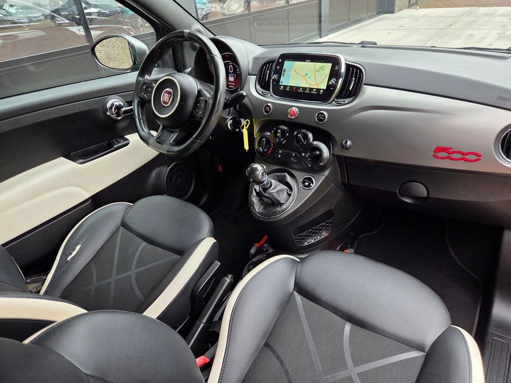 Fiat 500 0.9 TwinAir Turbo Sport 105 PK | Cabrio, Auto's, Voorwielaandrijving, Gebruikt, Handgeschakeld, Zilver of Grijs