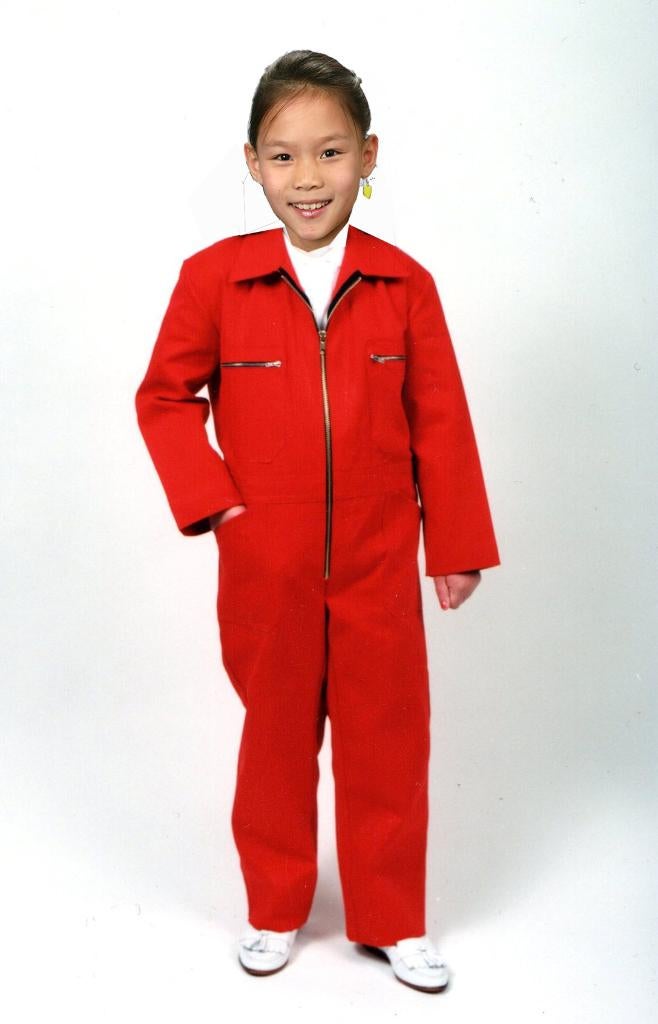 Kinder RALLY Overalls ROOD MAAT 128 EN 140 ANNICOTEX, Tuin en Terras, Werkkleding, Ophalen of Verzenden, Nieuw, Kinderen, Overall