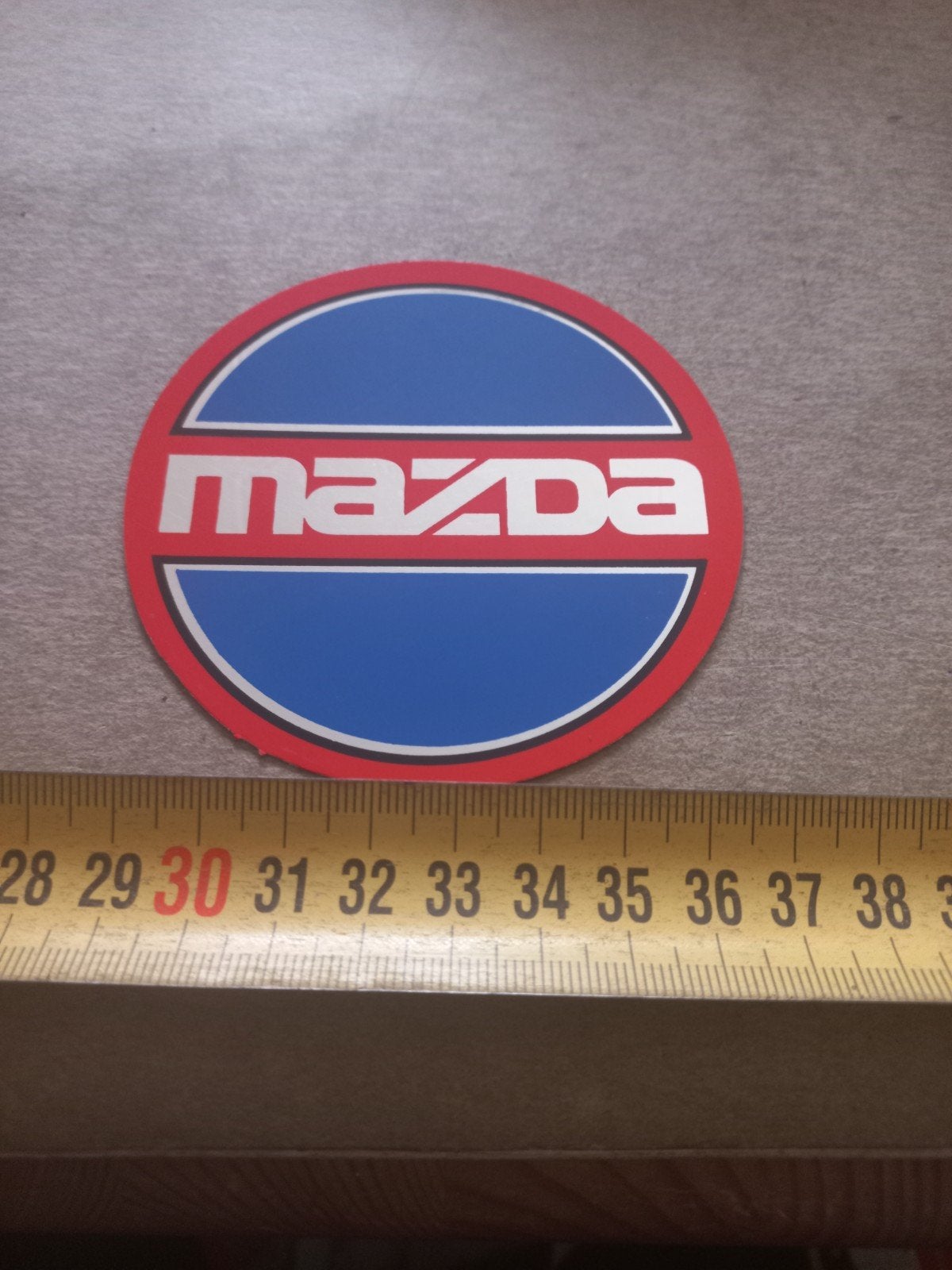 Mazda logo sticker / embleem - Vintage look, Ophalen of Verzenden